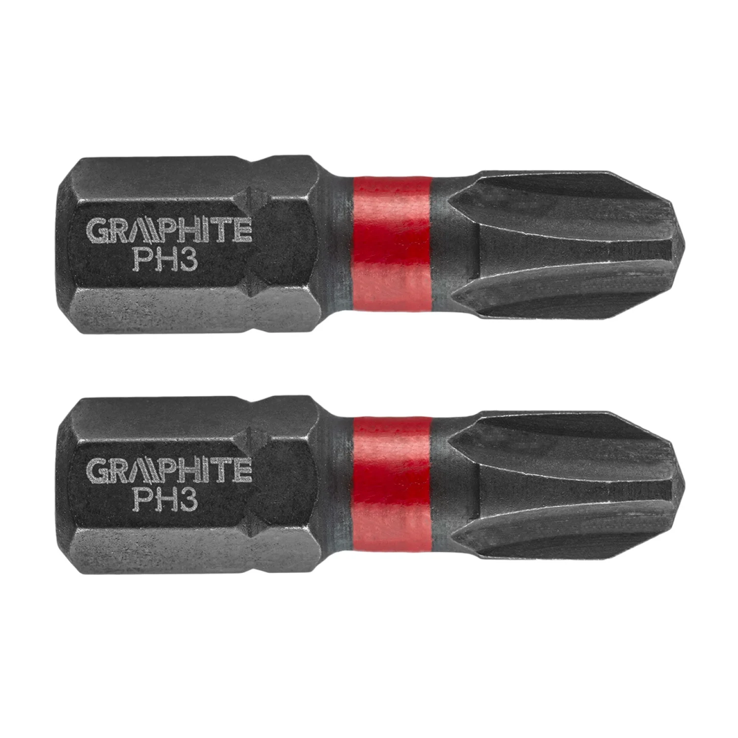 GRAPHITE Torziós ütvecsavarozó bit PH3x25mm, 2db