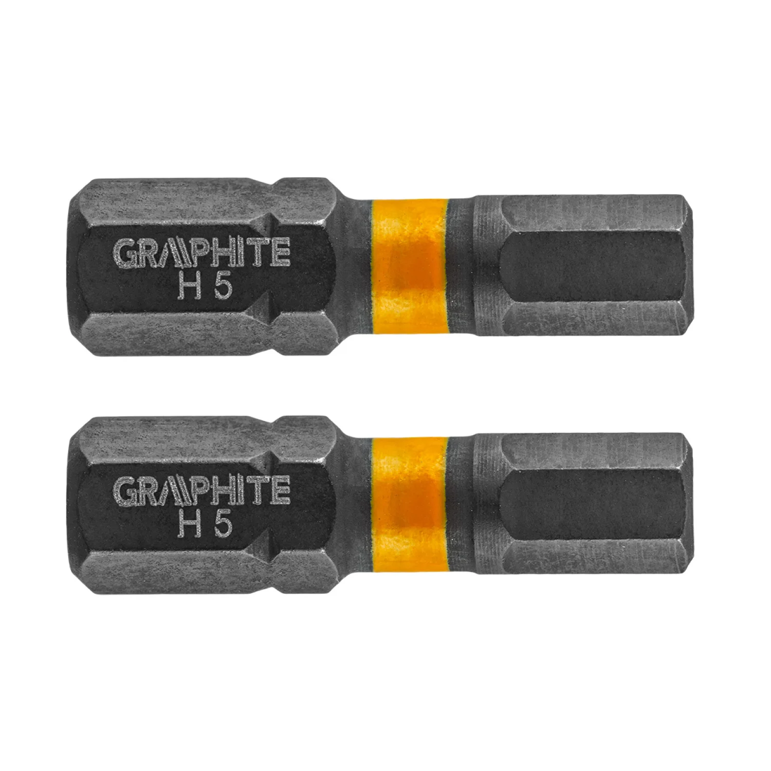 GRAPHITE Torziós ütvecsavarozó bit, hatlapú, 5x25mm, 2db