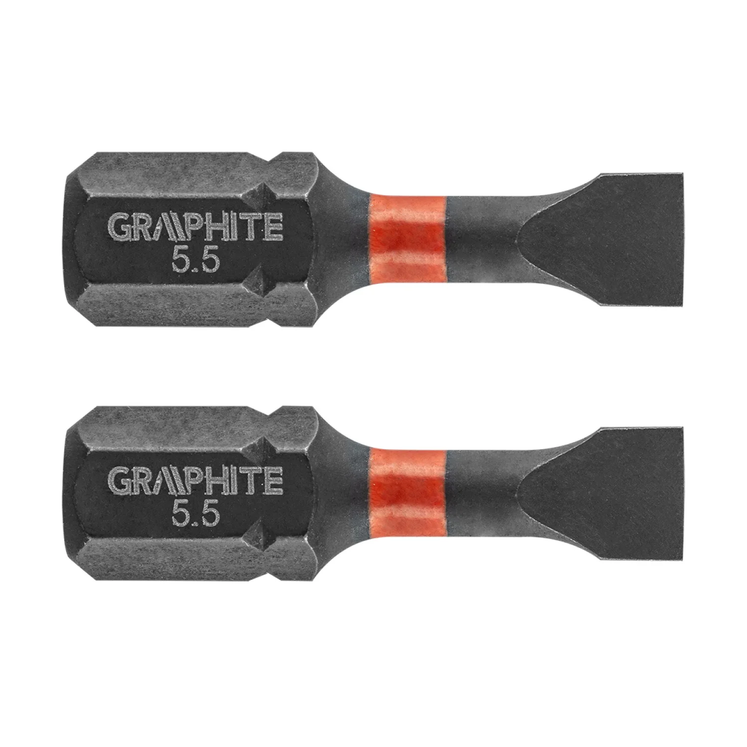 GRAPHITE Torziós ütvecsavarozó bit SL5.5x25mm, 2db
