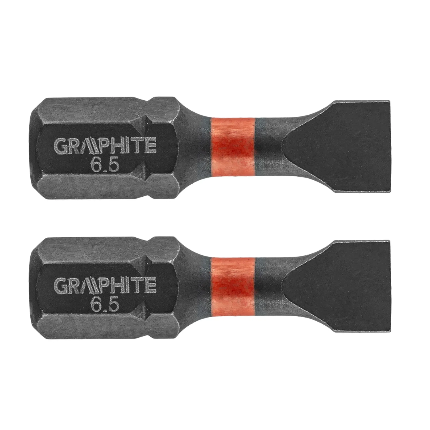 GRAPHITE Torziós ütvecsavarozó bit SL6.5x25mm, 2db