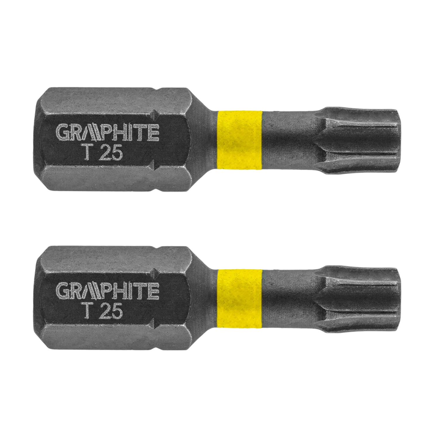 GRAPHITE Torziós ütvecsavarozó bit Torx 25x25mm, 2db