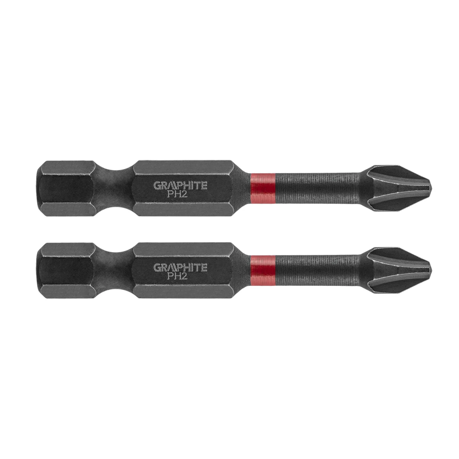 GRAPHITE Torziós ütvecsavarozó bit PH2x50mm, 2db