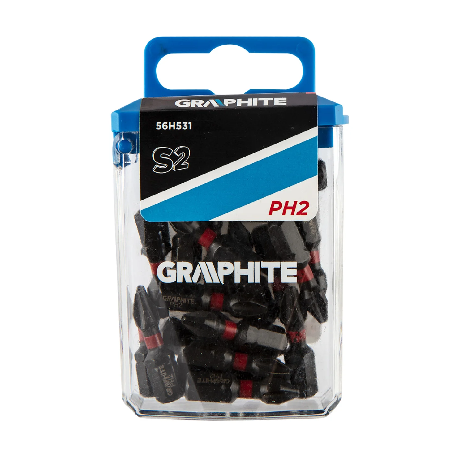 GRAPHITE Torziós ütvecsavarozó bit PH2x25mm, 20db