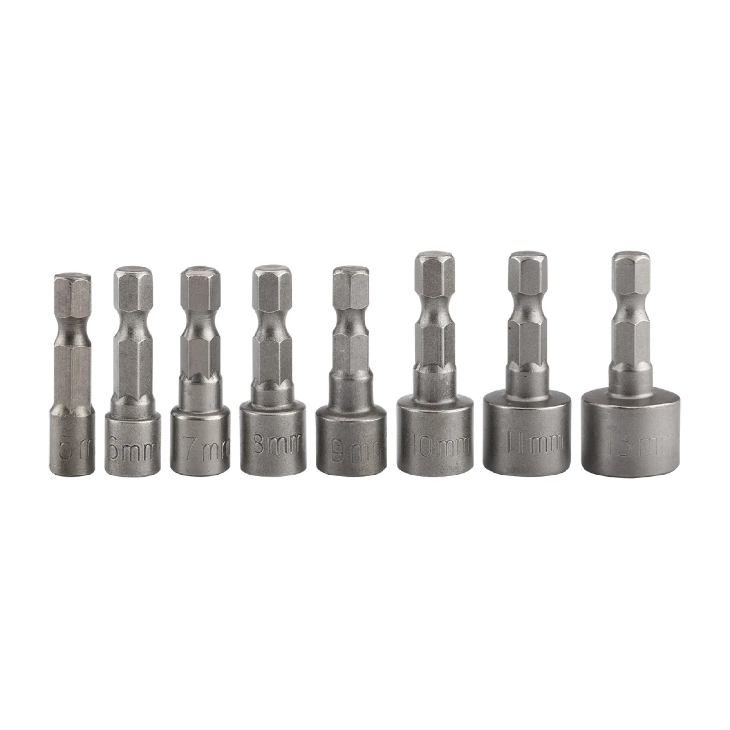 GRAPHITE Csavarbehajtó készlet, hatlapfejű csavarokhoz, 1/4"-os szárral, 5-13mm, 8db-os