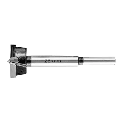 GRAPHITE Fenékfúró, pántfúró, keményfém betétes, 26mm fúrószár