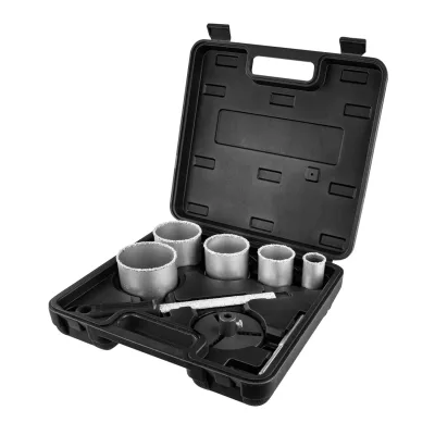 GRAPHITE Körkivágó készlet, volfrámkarbid, 32-83mm, 8db fúrószár