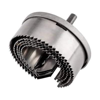 GRAPHITE Körkivágó készlet fához, 40mm fúrásmélység, 60-95mm, 5db fúrószár