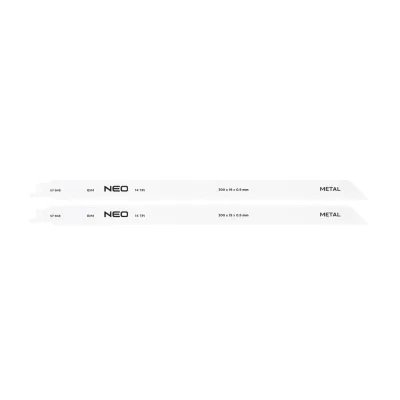 NEO Orrfűrészlap 300mm, fém, INOX, fa, réz, műanyag, alu, 2db