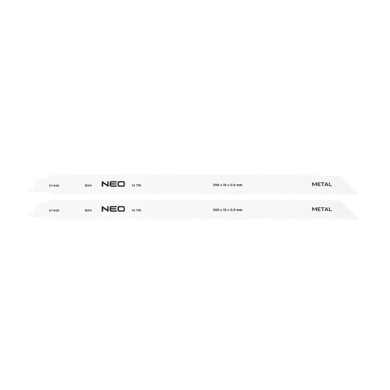 NEO Orrfűrészlap 300mm, fém, INOX, fa, réz, műanyag, alu, 2db