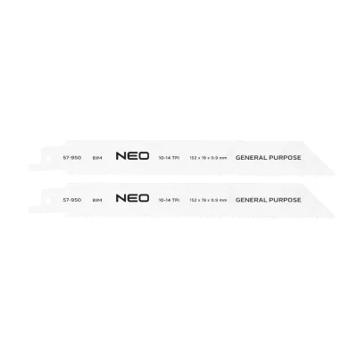 NEO Orrfűrészlap 150mm, fém, INOX, fa, réz, műanyag, alu, 2db