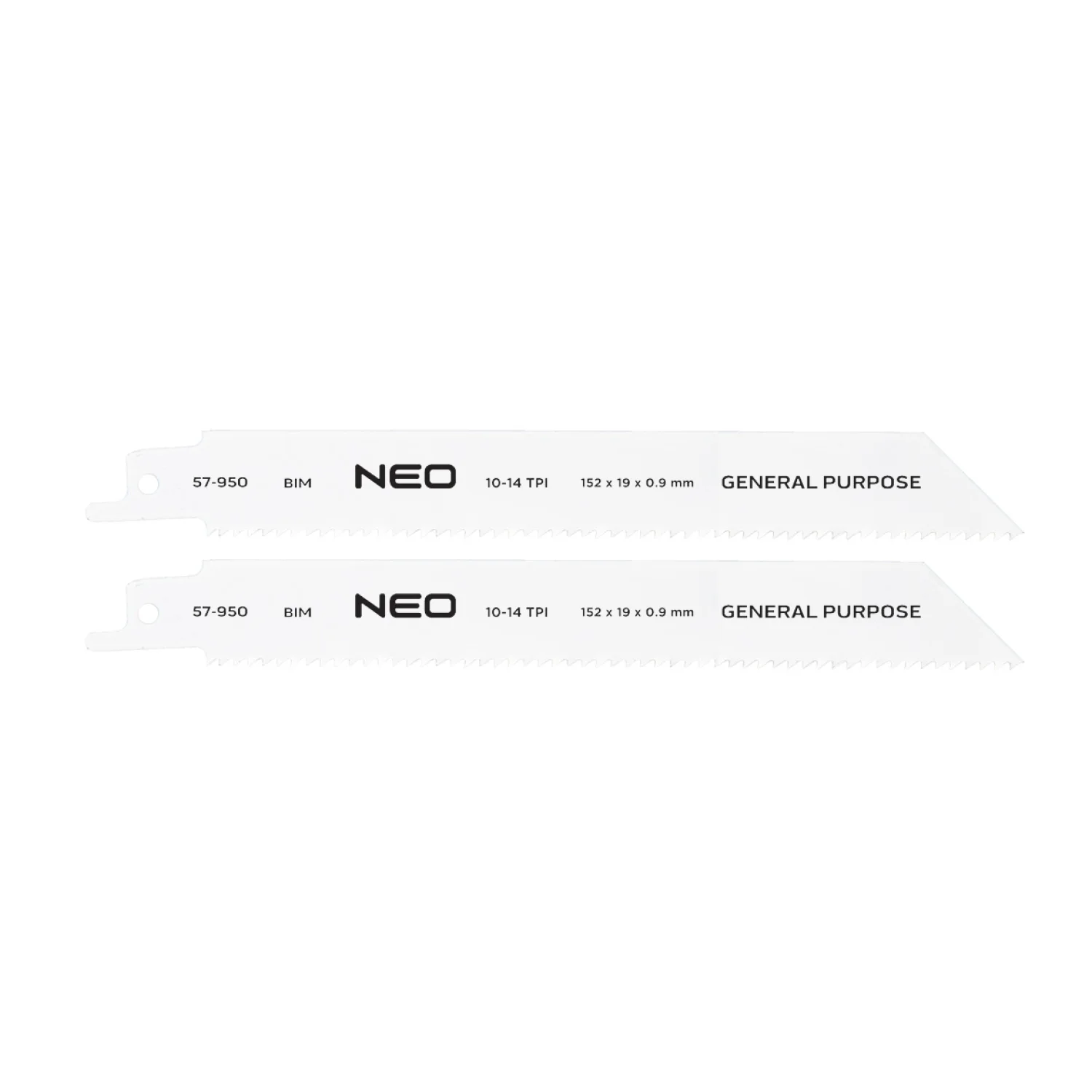 NEO Orrfűrészlap 150mm, fém, INOX, fa, réz, műanyag, alu, 2db