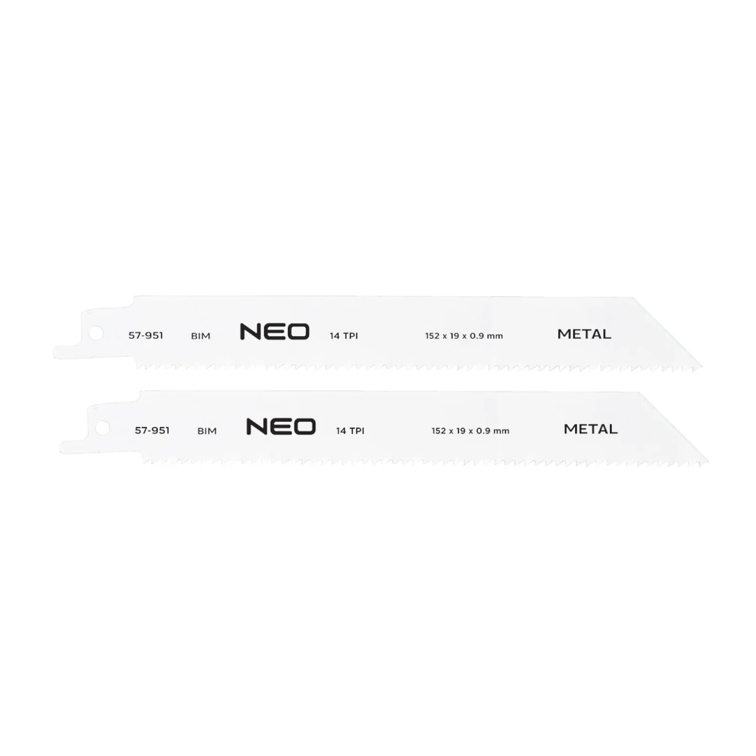 NEO Orrfűrészlap 150mm, fém, INOX, fa, réz, műanyag, alu, 2db