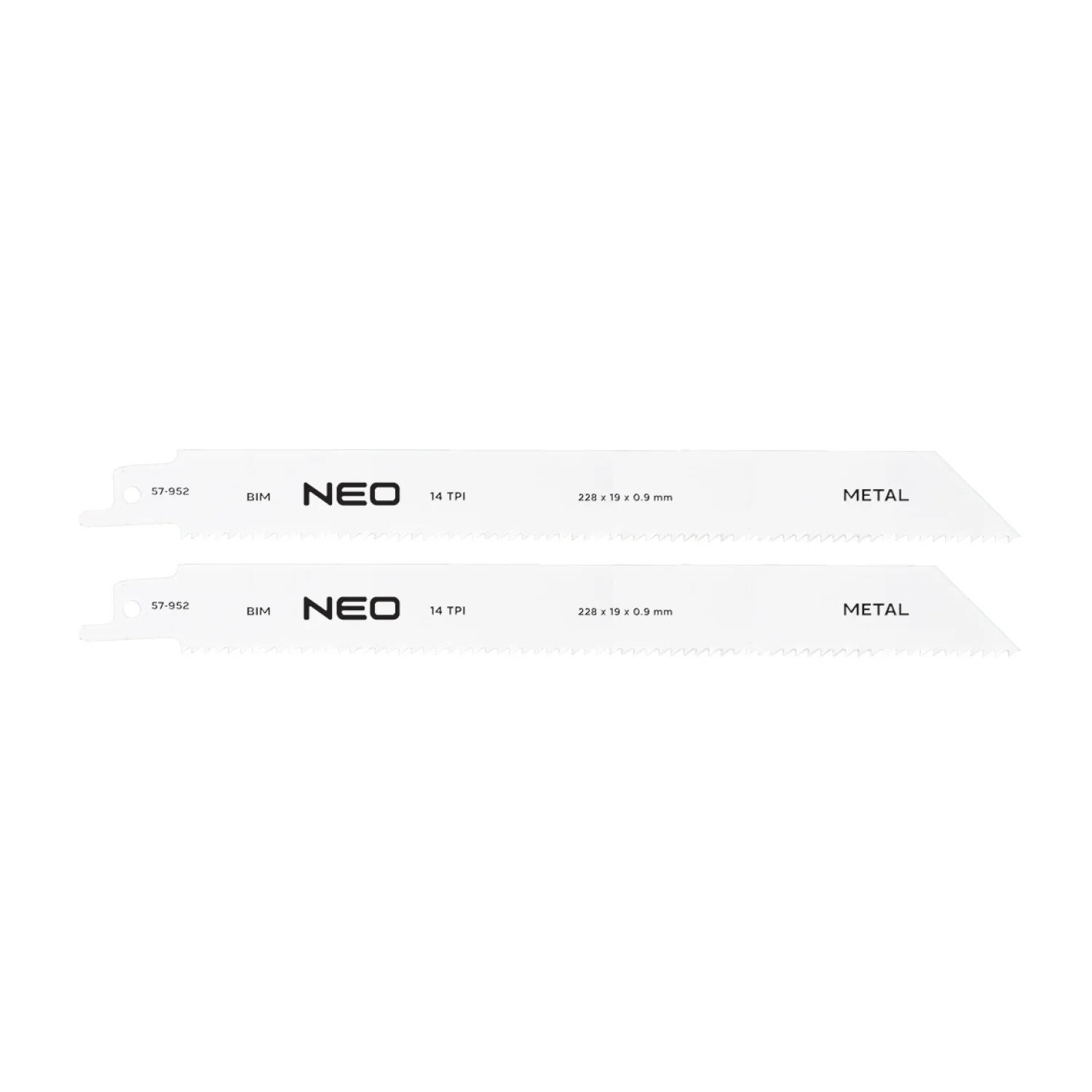 NEO Orrfűrészlap 225mm, fém, INOX, fa, réz, műanyag, alu, 2db