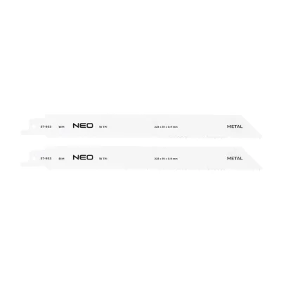NEO Orrfűrészlap 225mm, fém, INOX, fa, réz, műanyag, alu, 2db