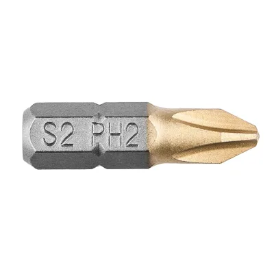 NEO Csavarhúzó bit PH2, 25mm, 1/4", 2db, min. rendelés: 3cs csavarhúzók és bitfej