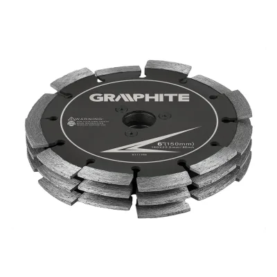 GRAPHITE Vágótárcsa falhoronymaróhoz, 3 tárcsás, 150mm átmérő/30mm horonyszélesség, 59G371-hez géptartozék