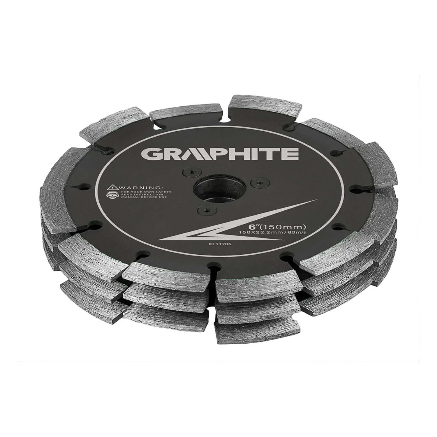GRAPHITE Vágótárcsa falhoronymaróhoz, 3 tárcsás, 150mm átmérő/30mm horonyszélesség, 59G371-hez