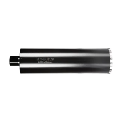 GRAPHITE Gyémánt magfúró korona, 122x450mm, 11 szegmenses, 58G540 géphez fúrószár