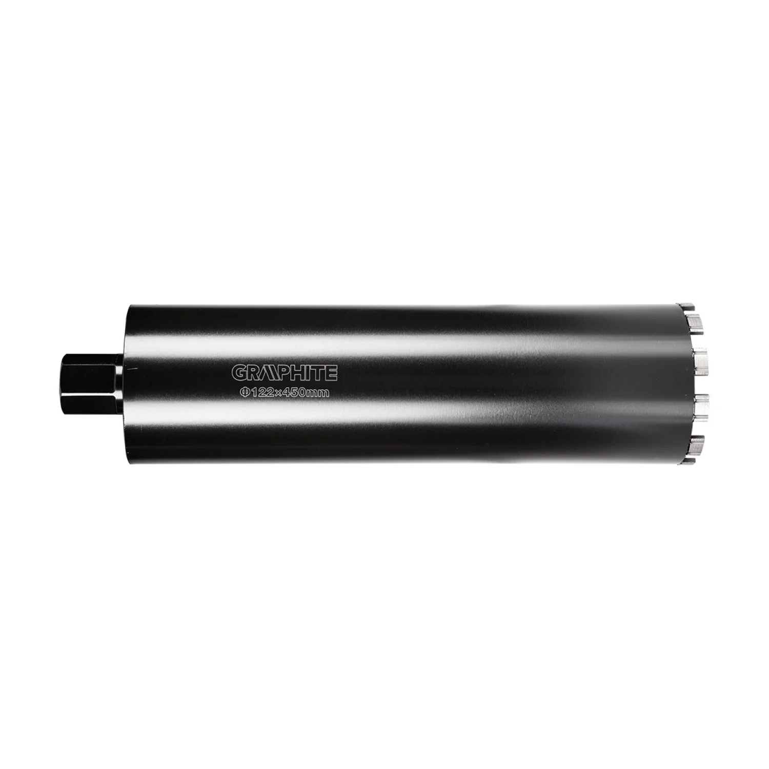 GRAPHITE Gyémánt magfúró korona, 122x450mm, 11 szegmenses, 58G540 géphez