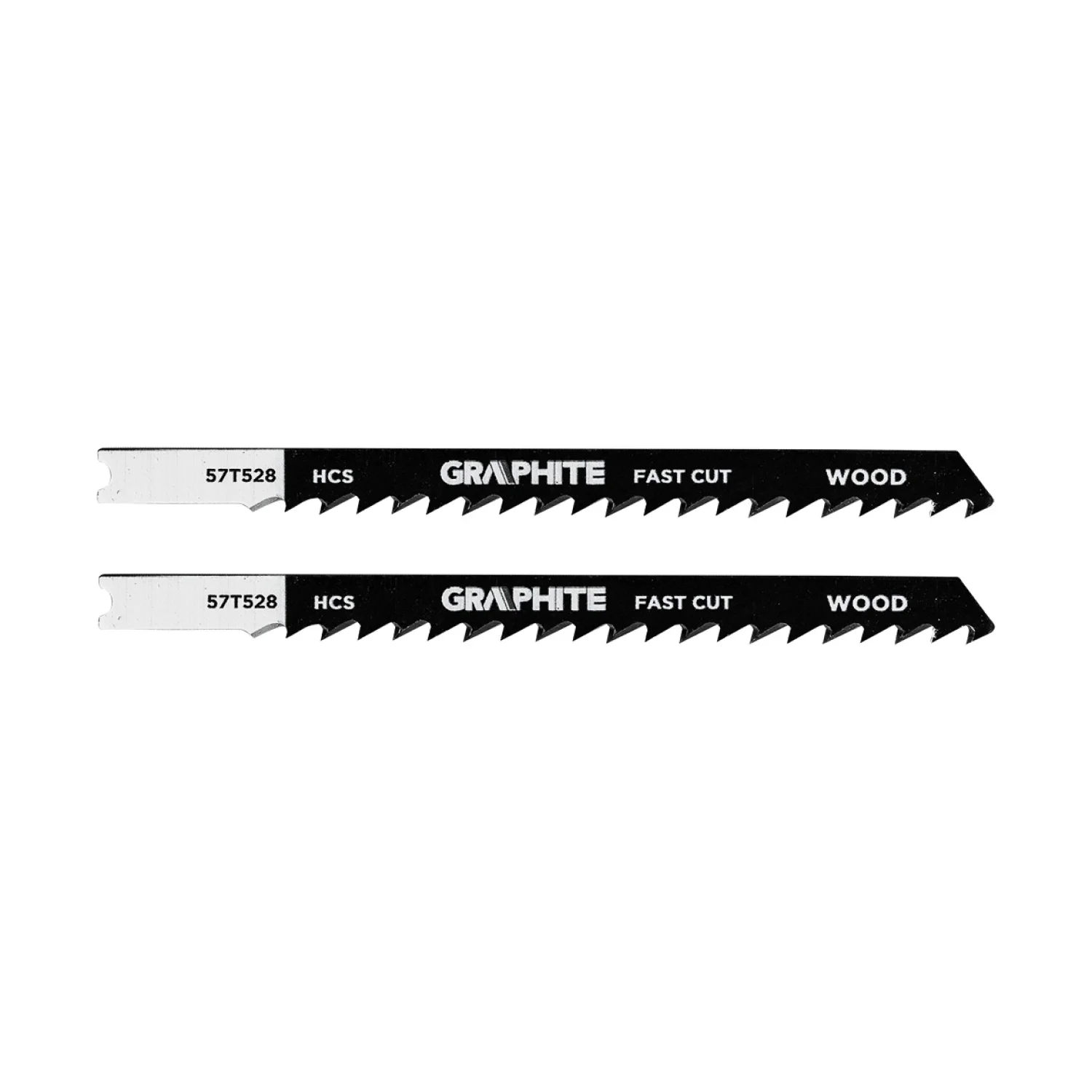 GRAPHITE Dekopírfűrészlap, U-befogó, HCS, 6TPI, 74/100mm, fa-rétegelt lemez, 2db