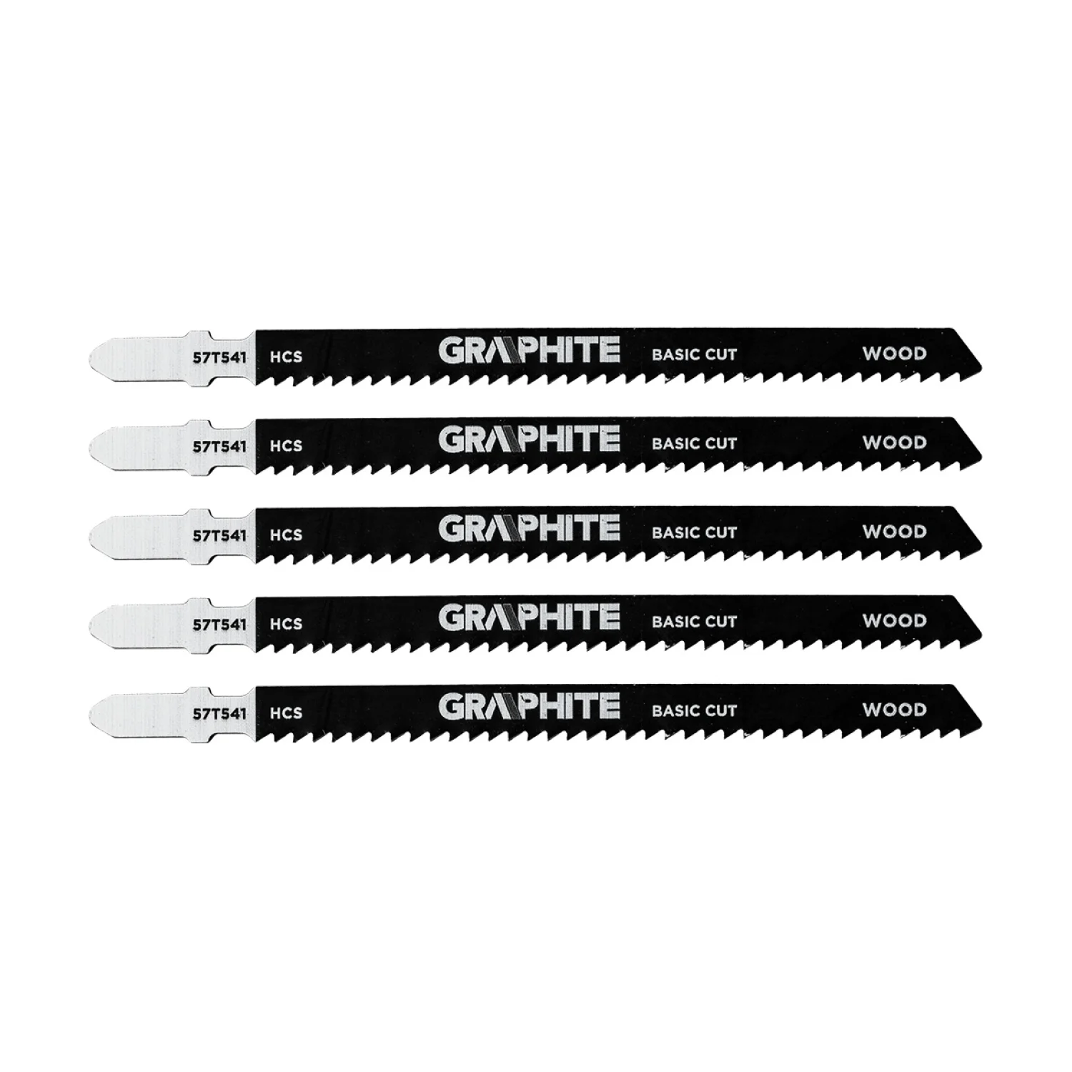 GRAPHITE Dekopírfűrészlap, T-befogó, HCS, 9TPI, 100/126mm, fa-rétegelt lemez, 5db