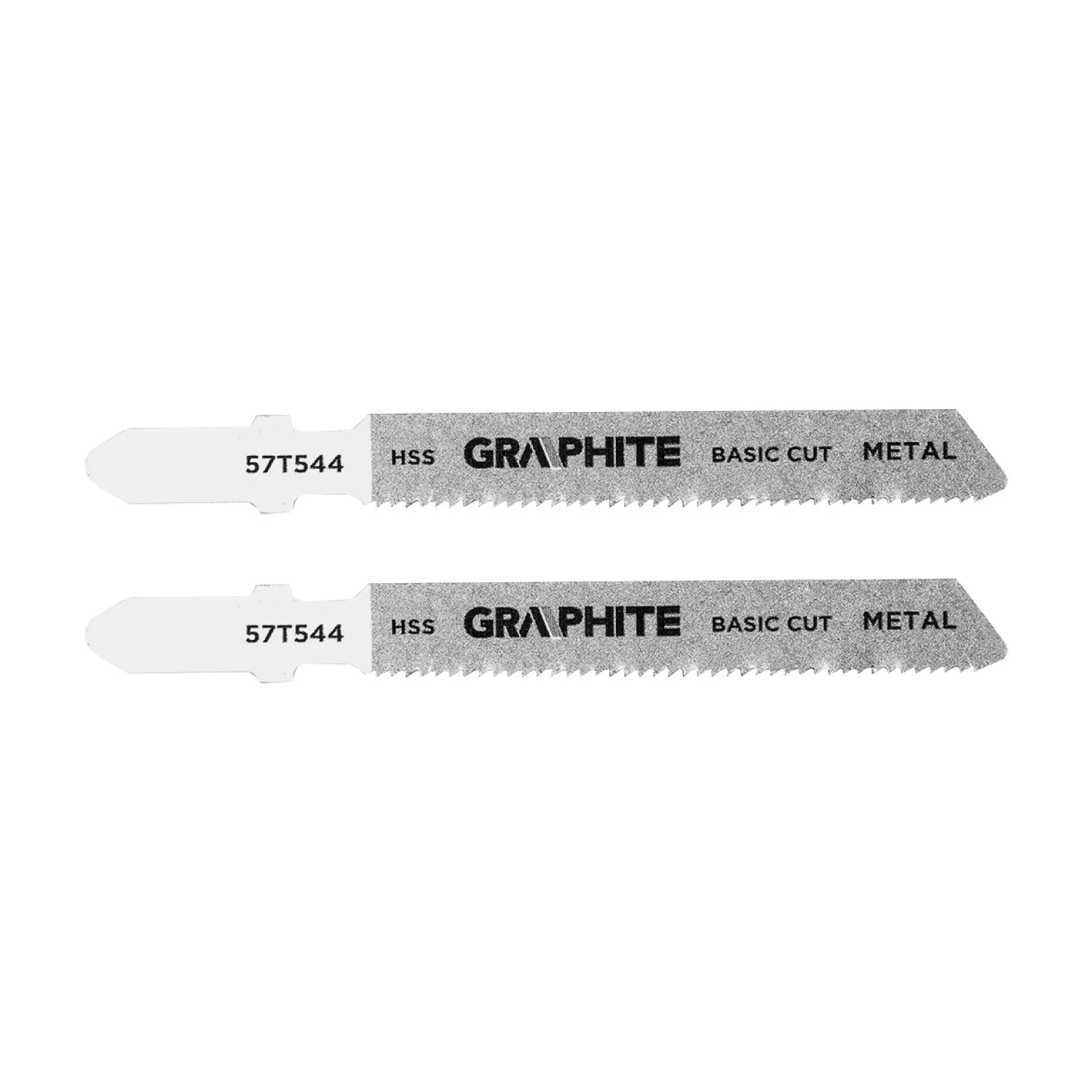 GRAPHITE Dekopírfűrészlap, T-befogó, HCS, 21TPI, 50/76mm, fém, 2db