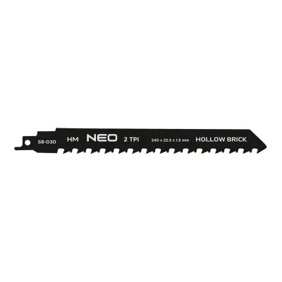NEO Orrfűrészlap, HM, 240x23x1.5mm, 2TPI