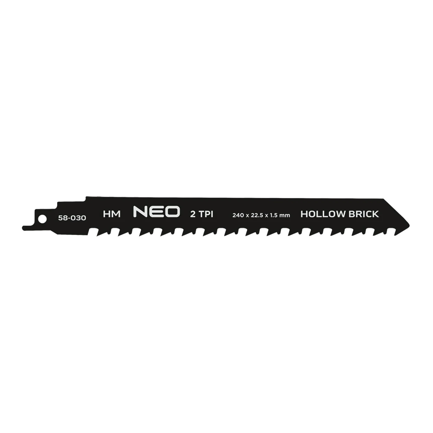 NEO Orrfűrészlap, HM, 240x23x1.5mm, 2TPI