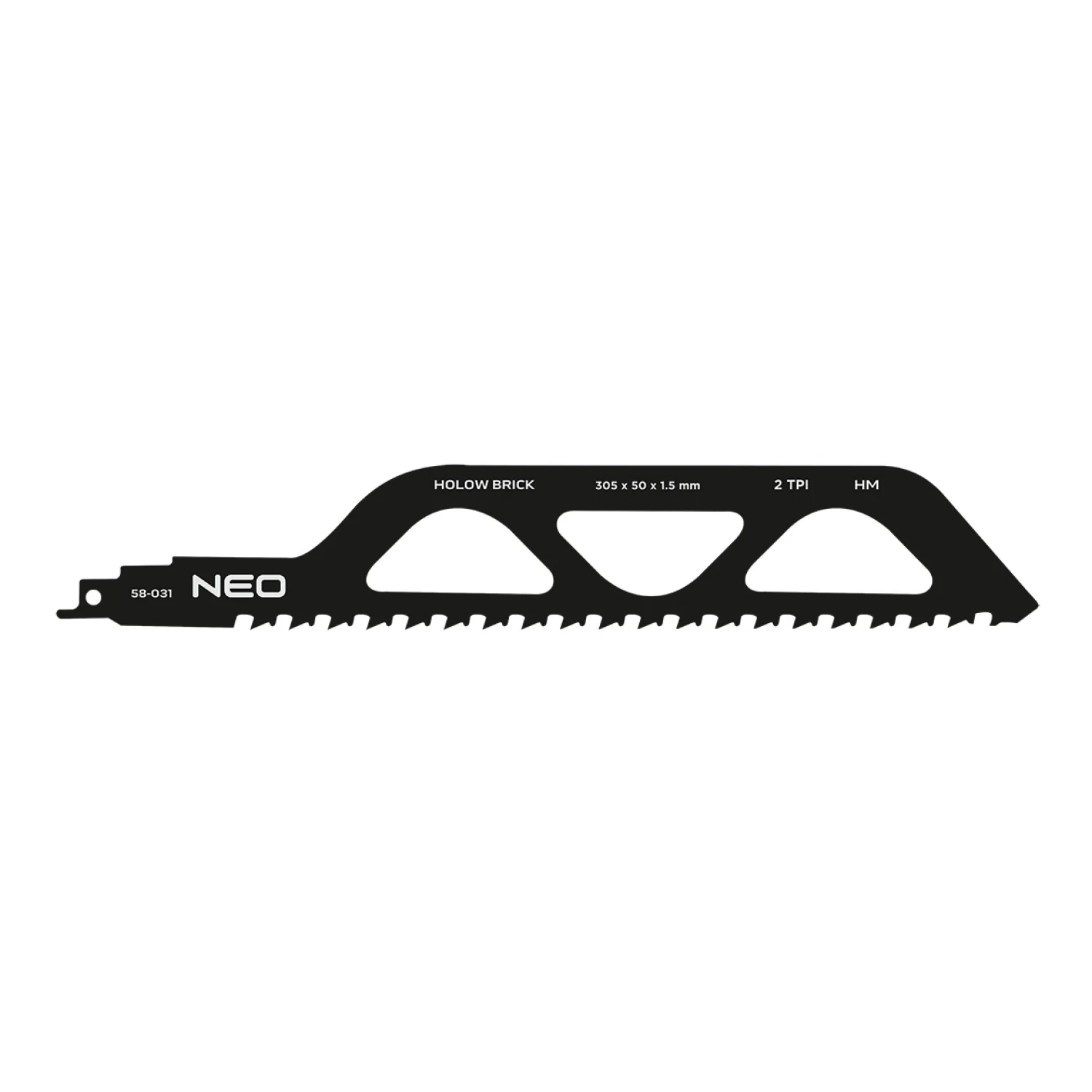NEO Orrfűrészlap, HM, 305x50x1.5mm, 2TPI