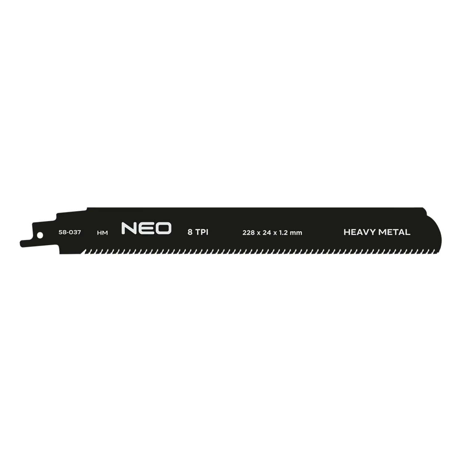NEO Orrfűrészlap, HM, 228x24x1.25mm, 8TPI
