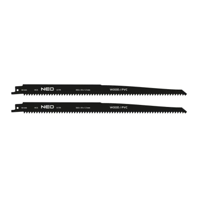 NEO Orrfűrészlap, HCS, 300x19x1.25mm, 6TPI, 2db