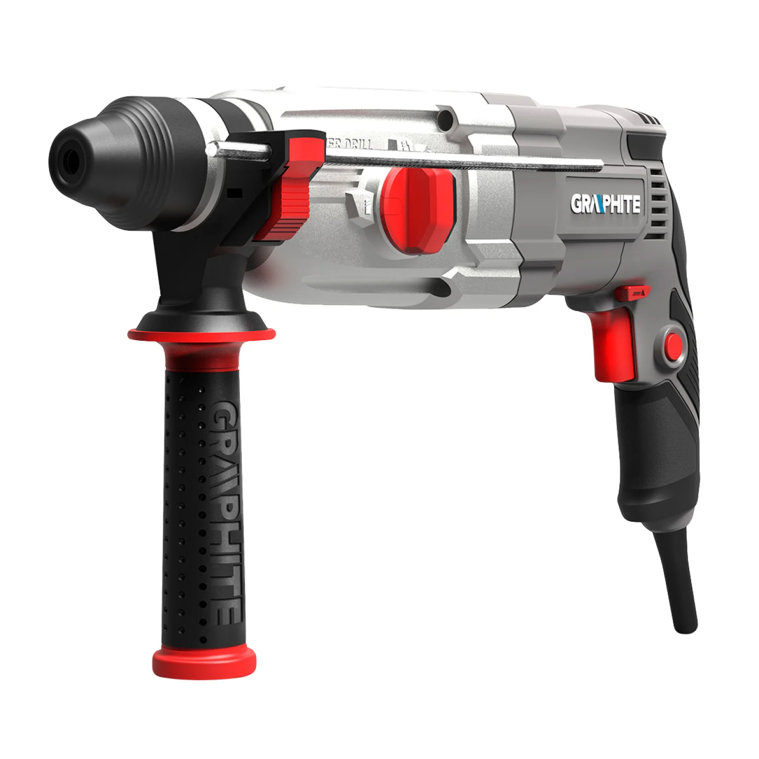 GRAPHITE Fúrókalapács SDS PLUS, 900W, 3.4J, kofferben