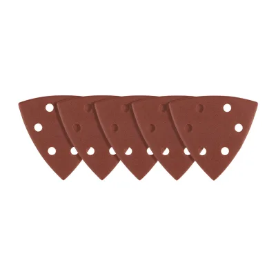 GRAPHITE Csiszolópapír tépőzáras deltacsiszolóhoz 93x93mm, P60, 6 lyukas, 5db, min.rendelés: 3db csiszolólapok és -szalag