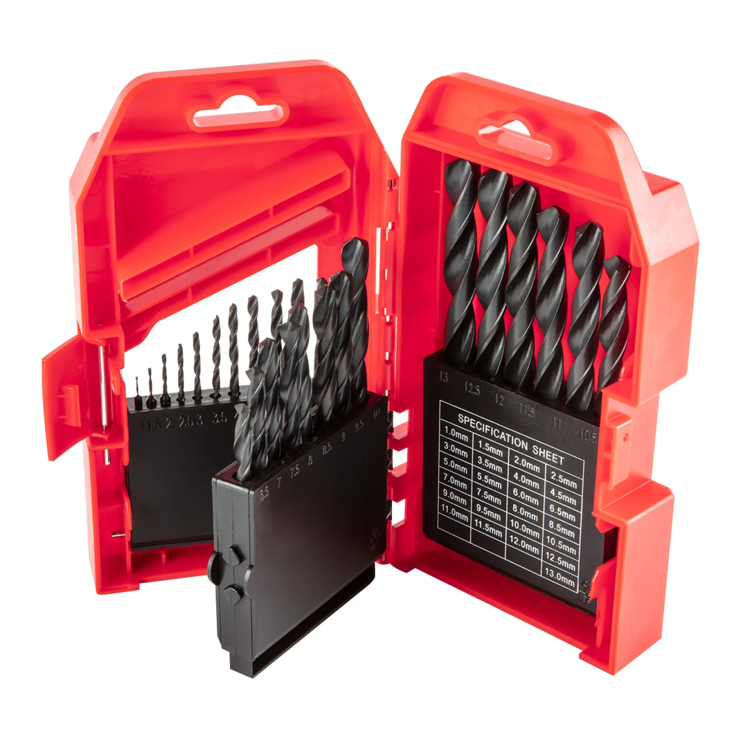Top Tools Csigafúró készlet 25db, 1-13mm