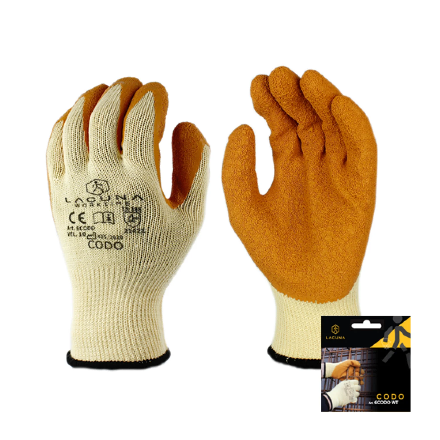 Lacuna CODO Glove with latex coating size 10
