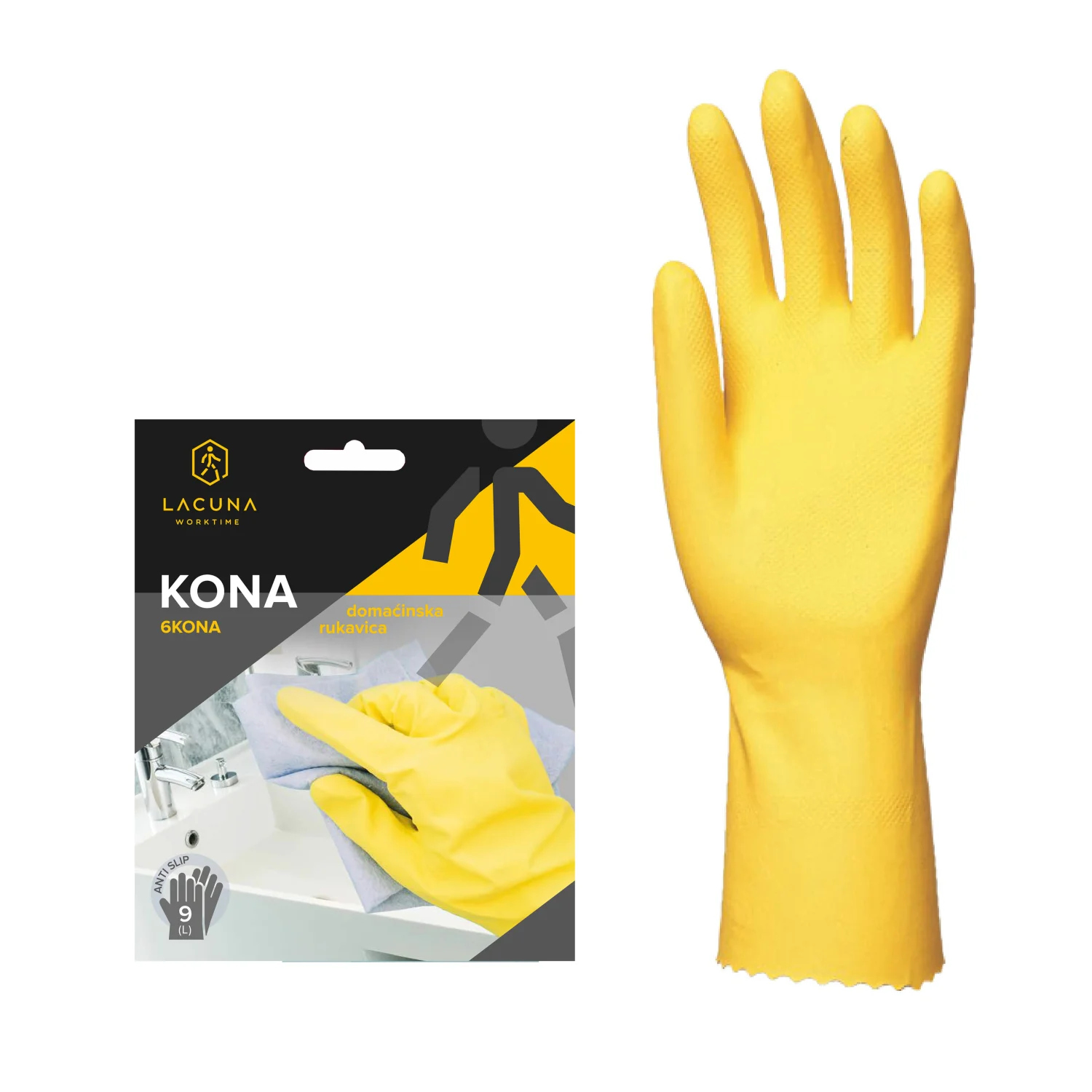 Lacuna KONA Household glove yellow