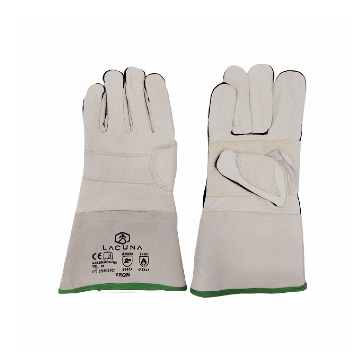 Lacuna Leather glove short KRON with lining size 11