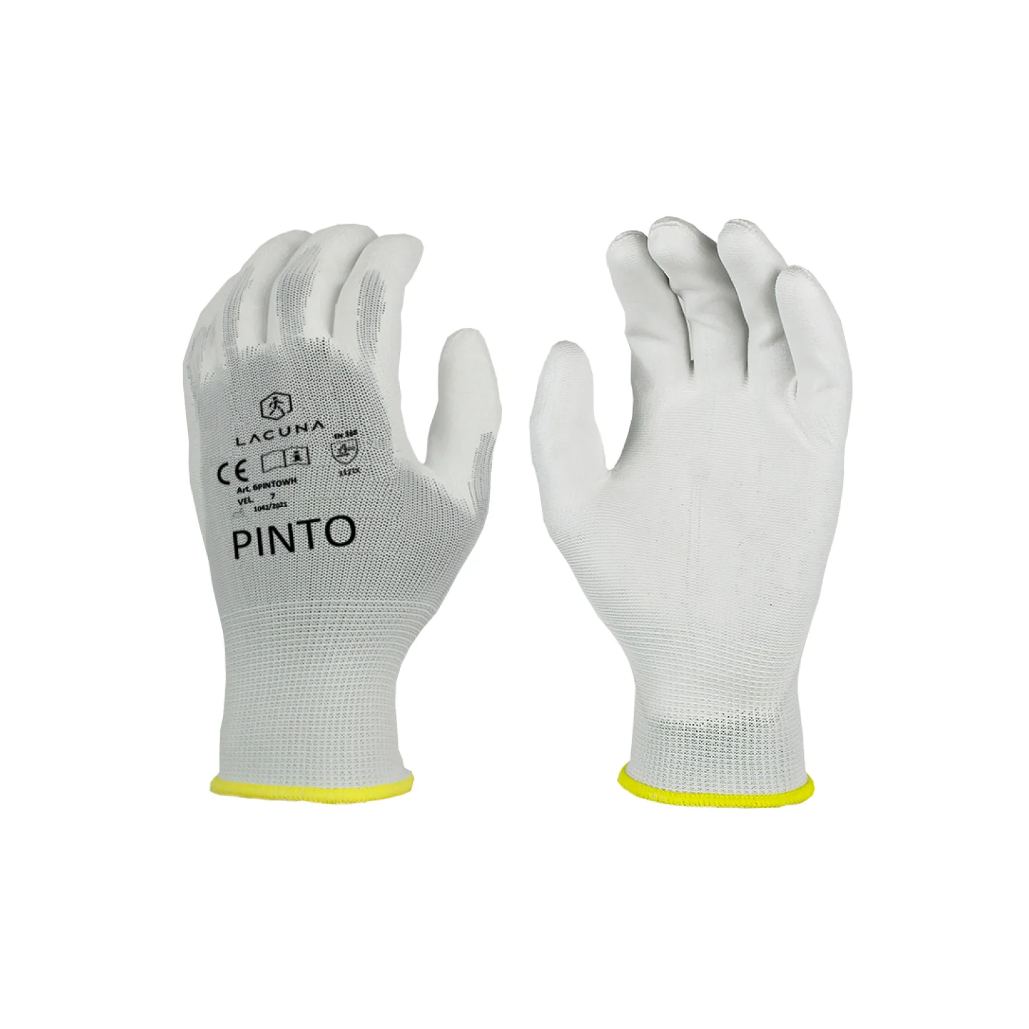 Lacuna PU coated gloves PINTO white