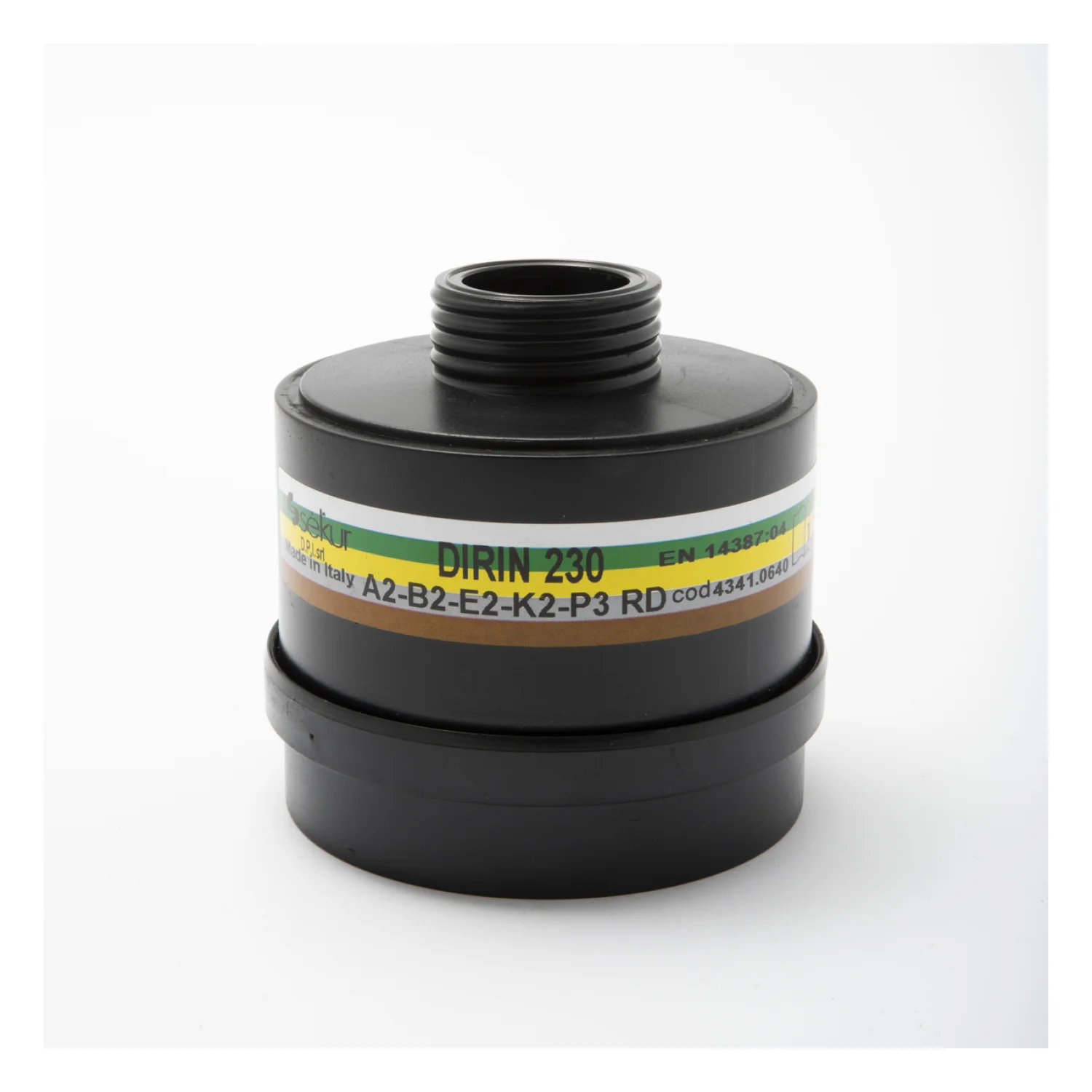 Coverguard DIN Filter A2B2E2K2P3 (DIRIN SERIES) Fekete