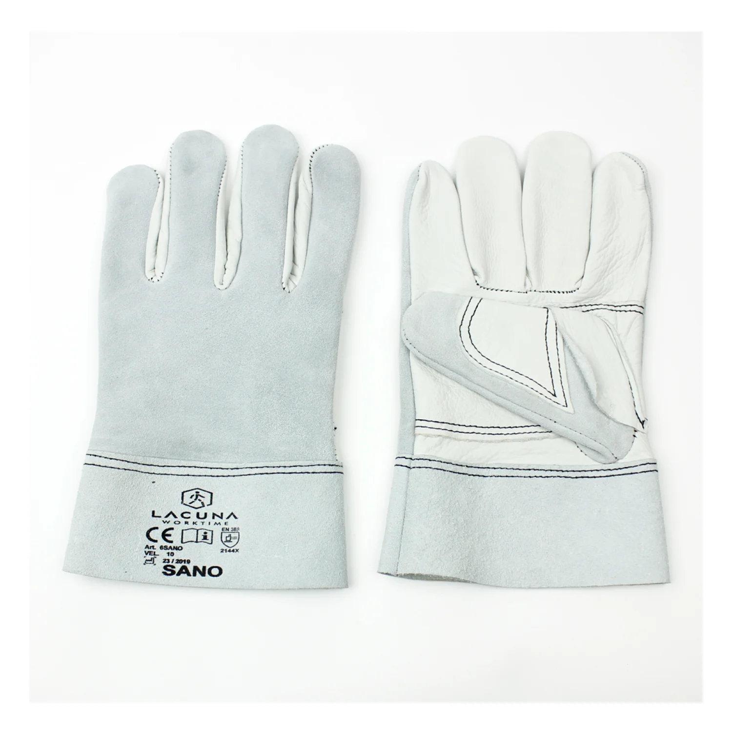 Lacuna Leather glove SANO size 10 White