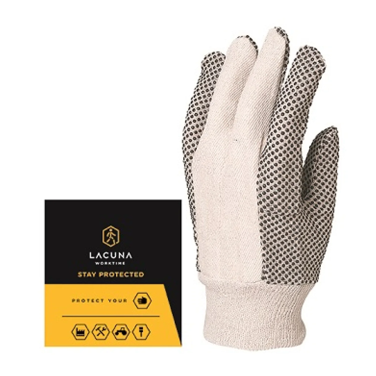 Lacuna Garden glove TANA grey size 10
