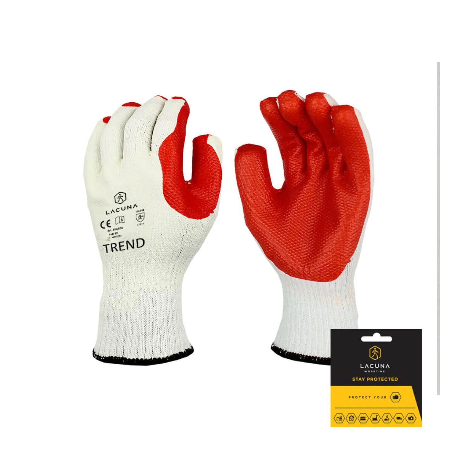 Lacuna Glove with latex coating TREND size 10