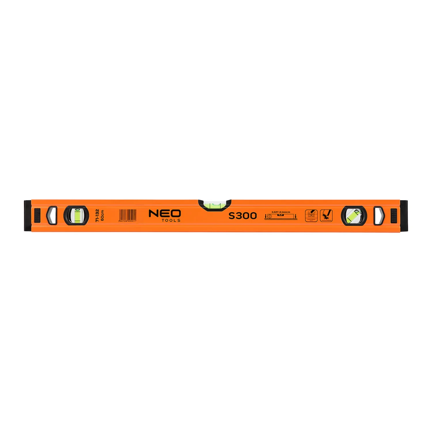 NEO Vízmérték 60cm, alu, 3 libellás, S300, 60cm