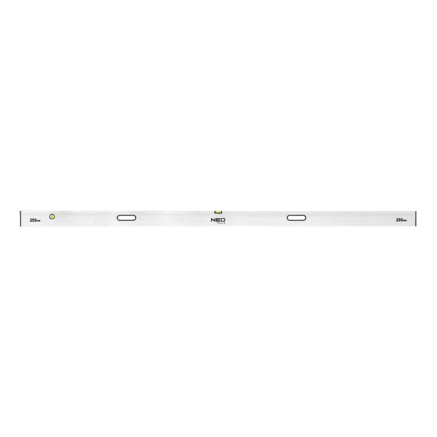 NEO Ölesléc 250cm- 2 libella, vízszintes, függőleges, 2 fogantyú, min. rendelés: 3db