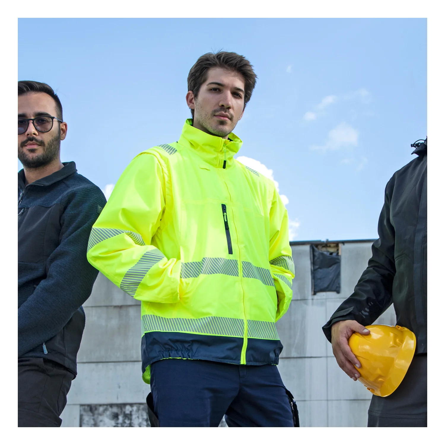 Lacuna 2in1 Hi-Viz jacket CETUS yellow Hi-viz yellow