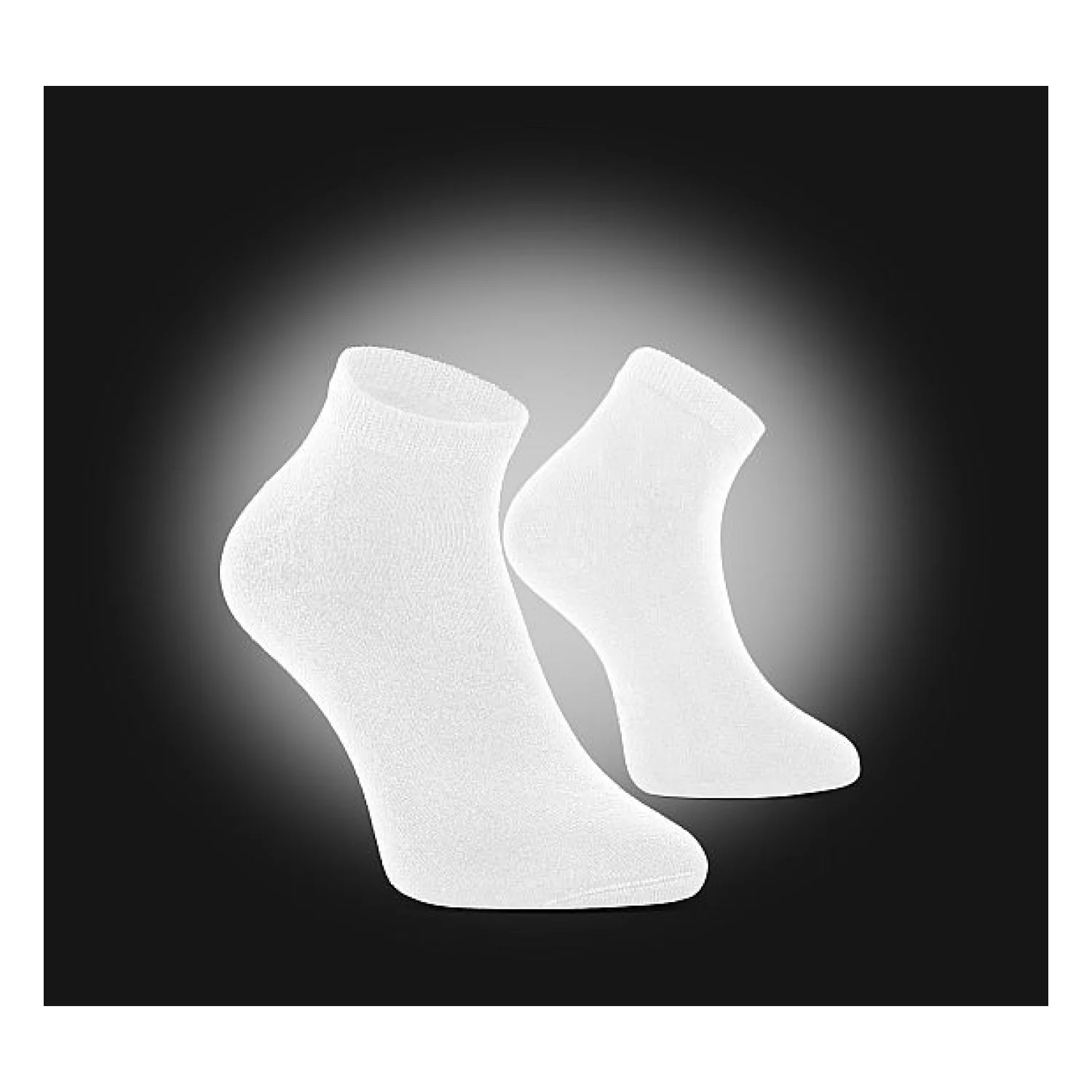 VM Footwear BAMBOO SHORT MEDICAL Special antibacterial socks white