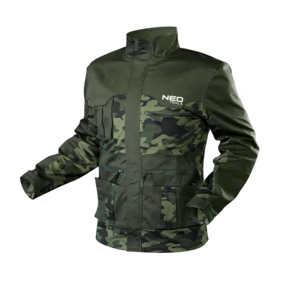 NEO Terepmintás munkavédelmi kabát CAMO, 60% pamut, 40% polyester, 255 g/m2 kabátok és