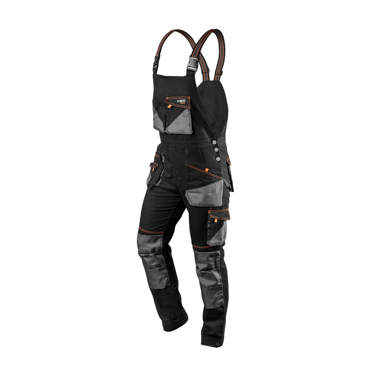 NEO Kantáros munkásnadrág, karcsúsított(slim fit), 60% pamut, 37% polyester, 3% elasztán, 285 g/m2