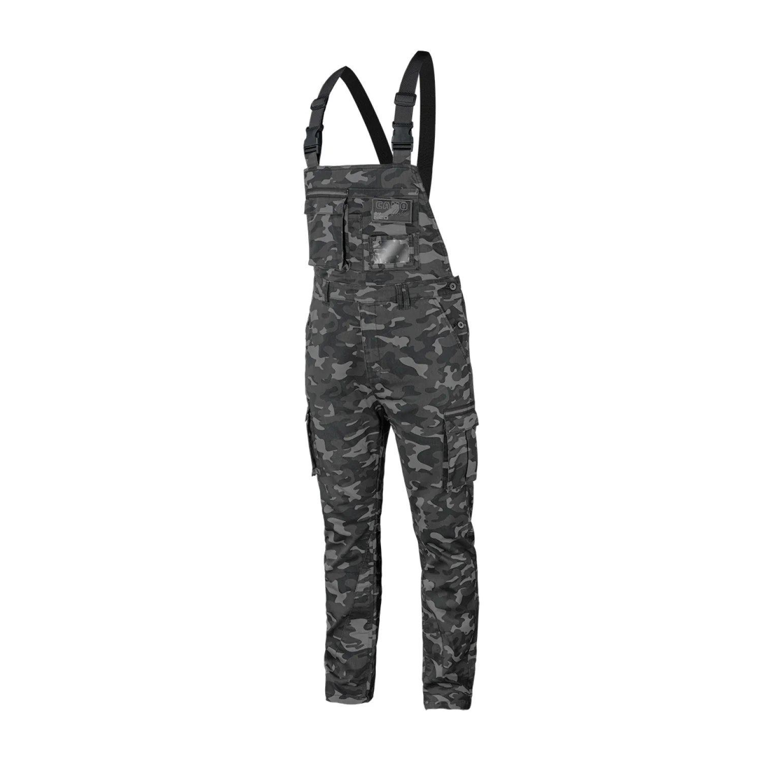 NEO Kantáros, terepmintás munkásnadrág, CAMO Urban, 60% pamut, 37% poliészter, 3% elasztán