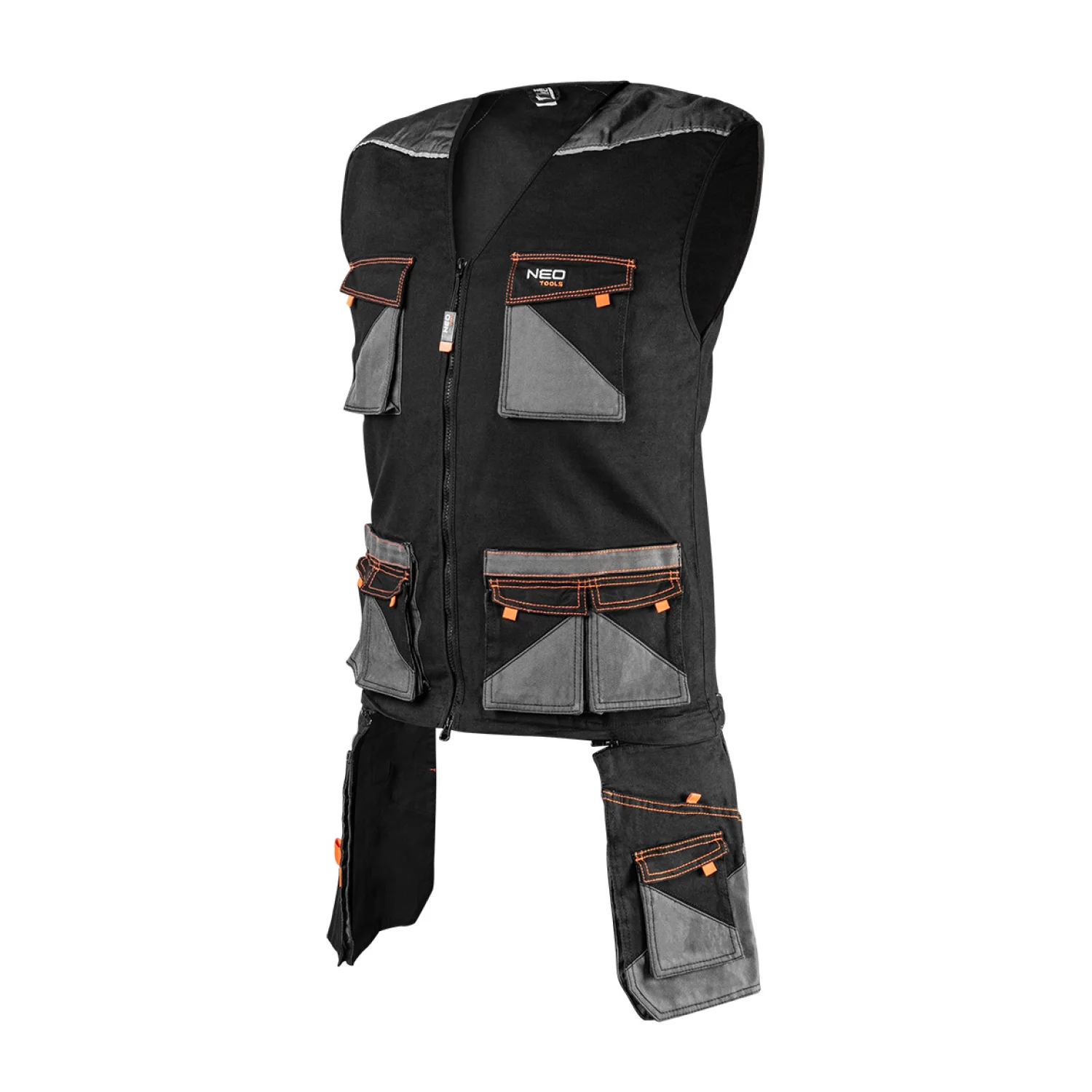 NEO Munkavédelmi mellény karcsúsított(slim fit), 60% pamut, 37% poliészter, 3% elasztán, 285 g/m2, S